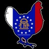 Shore Redneck Georgia Chicken Decal