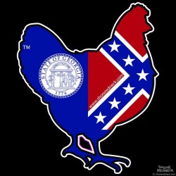 Shore Redneck Old Georgia Chicken Decal