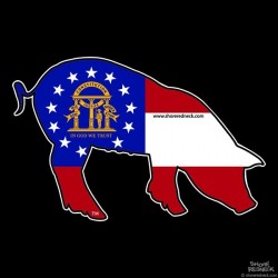 Shore Redneck Georgia Pig Decal