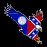 Shore Redneck Old Georgia Eagle Decal