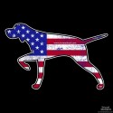 Shore Redneck Worn U.S. Flag Pointer Decal