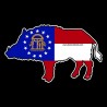 Shore Redneck Georgia Hog Decal