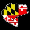 Shore Redneck Maryland Jumpin' Bass Decal