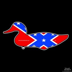 Shore Redneck Dixie Duck Decoy Decal