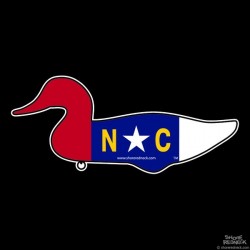 Shore Redneck NC Duck Decoy Decal