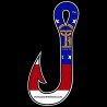 Shore Redneck Georgia Fishing Hook Decal