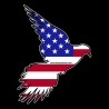 Shore Redneck US Flag Dove Decal