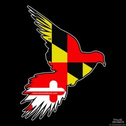 Shore Redneck MD Flag Dove Decal