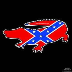 Shore Redneck Dixie Alligator Decal