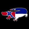 Shore Redneck Mississippi Alligator Decal