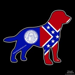 Shore Redneck Old Georgia Labrador Decal