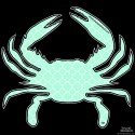 Shore Redneck Sea Foam Quatrafoil Crab Decal