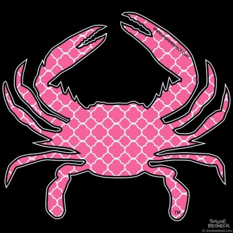 Shore Redneck Coral Quatrafoil Crab Decal