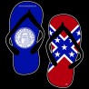 Shore Redneck Old Georgia Flops Decal