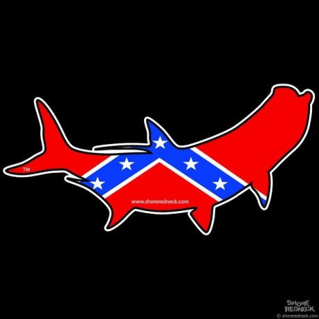 Shore Redneck Dixie Tarpon Decal