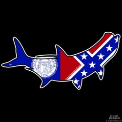 Shore Redneck Old Georgia Tarpon Decal