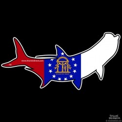 Shore Redneck Georgia Tarpon Decal