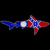 Shore Redneck Old Georgia Bull Shark Decal