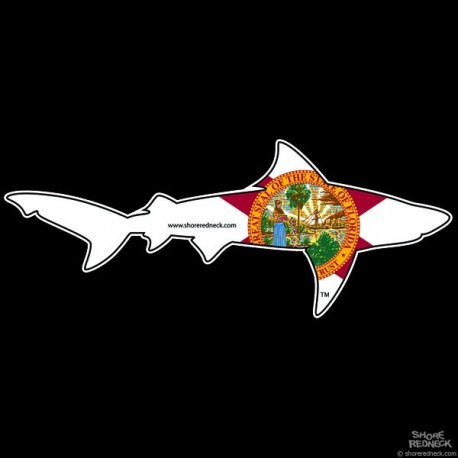 Shore Redneck Florida Bull Shark Decal