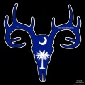 Shore Redneck South Carolina Flag Buck Skull Decal