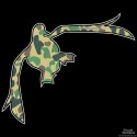 Shore Redneck Old School Camo Flying Duck Decal