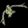 Shore Redneck Old School Camo Flying Duck Decal