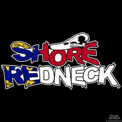 Shore Redneck Duck Skull on Top NC Decal