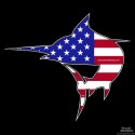 Shore Redneck USA Jumping Marlin Decal