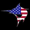 Shore Redneck USA Jumping Marlin Decal