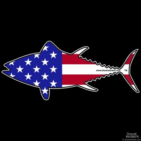 Shore Redneck USA Tuna Decal