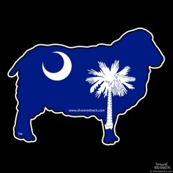 Shore Redneck SC Sheep Decal