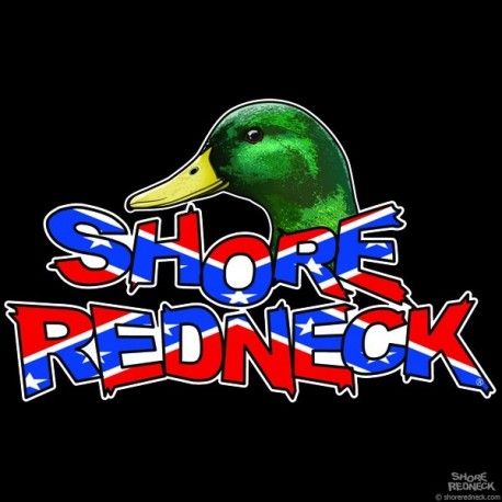 Shore Redneck Mallard on Top Dixie Decal