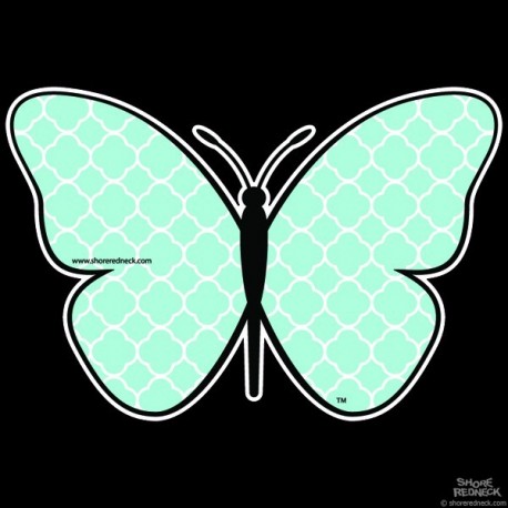 Shore Redneck Sea Foam Quatrafoil Butterfly 1