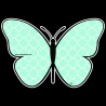 Shore Redneck Sea Foam Quatrafoil Butterfly 1