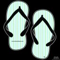 Shore Redneck Seer Sucker Mint Pattern Flops Decal