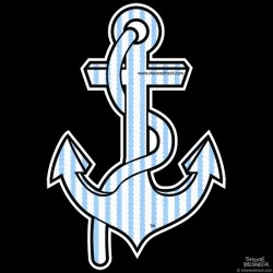 Shore Redneck Seer Sucker Anchor Decal