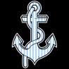 Shore Redneck Seer Sucker Anchor Decal