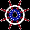 Shore Redneck Georgia Ships Wheel Decal