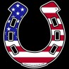 Shore Redneck USA Horseshoe Decal