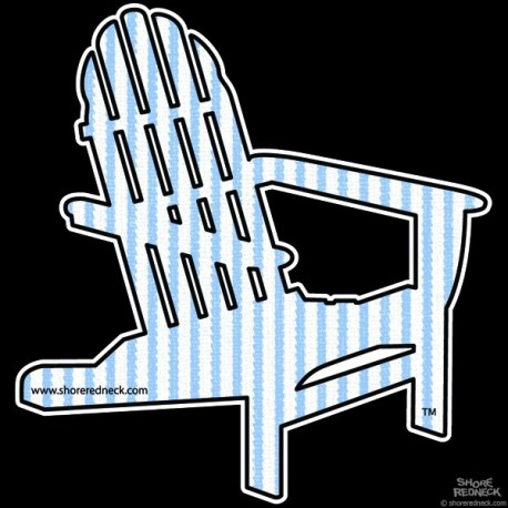 Shore Redneck Seer Sucker A Chair Decal