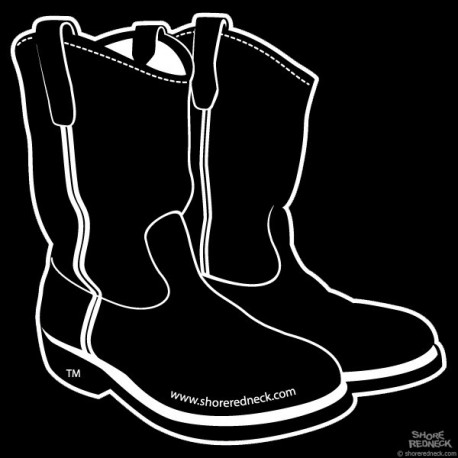 Shore Redneck Work Boots Decal