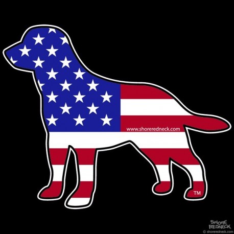 Shore Redneck USA Labrador Decal