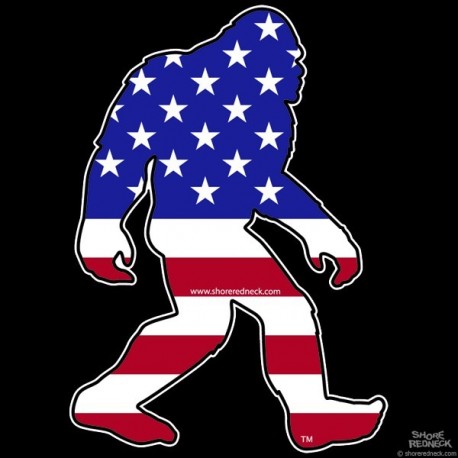 Shore Redneck USA Sasquatch Decal