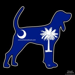 Shore Redneck SC Coonhound Decal