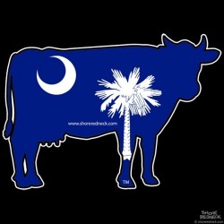 Shore Redneck SC Cow Decal