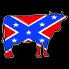 Shore Redneck Dixie  Cow Decal