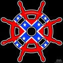 Shore Redneck Dixie Ships Wheel Decal