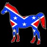 Shore Redneck Dixie Flag Horse Decal