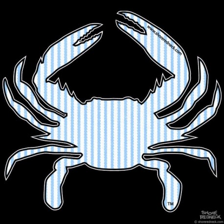 Shore Redneck Seer Sucker Crab Decal