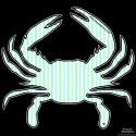 Shore Redneck Mint Seer Sucker Crab Decal